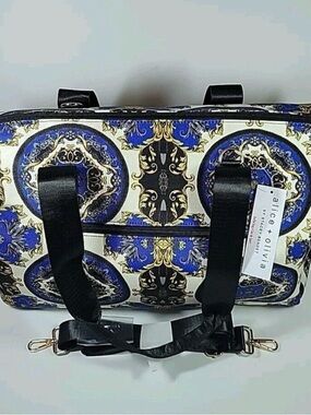 ALICE + OLIVIA  Duffle Weekender Bag Regal Romance Sapphire New
